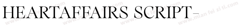 HeartAffairs Script字体转换